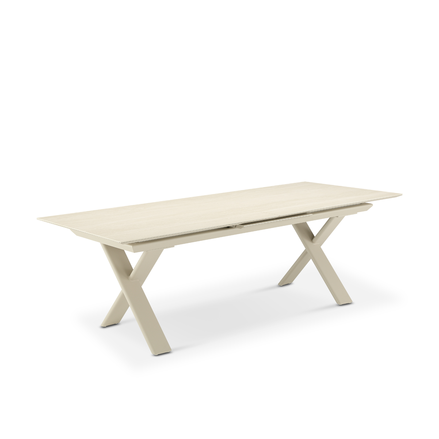 Largo Beige Ceramic Extension Table