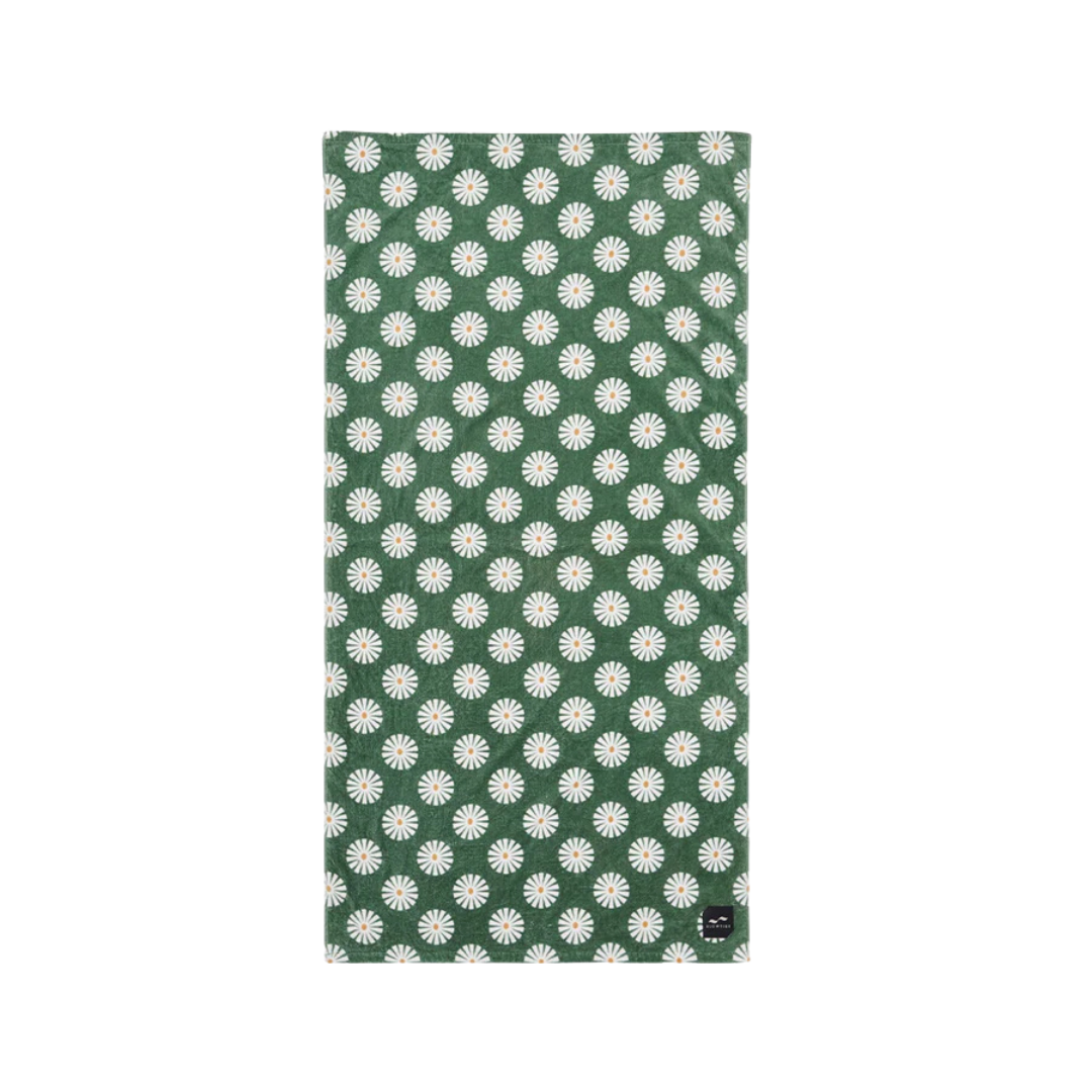 Velour Beach Towel - Green