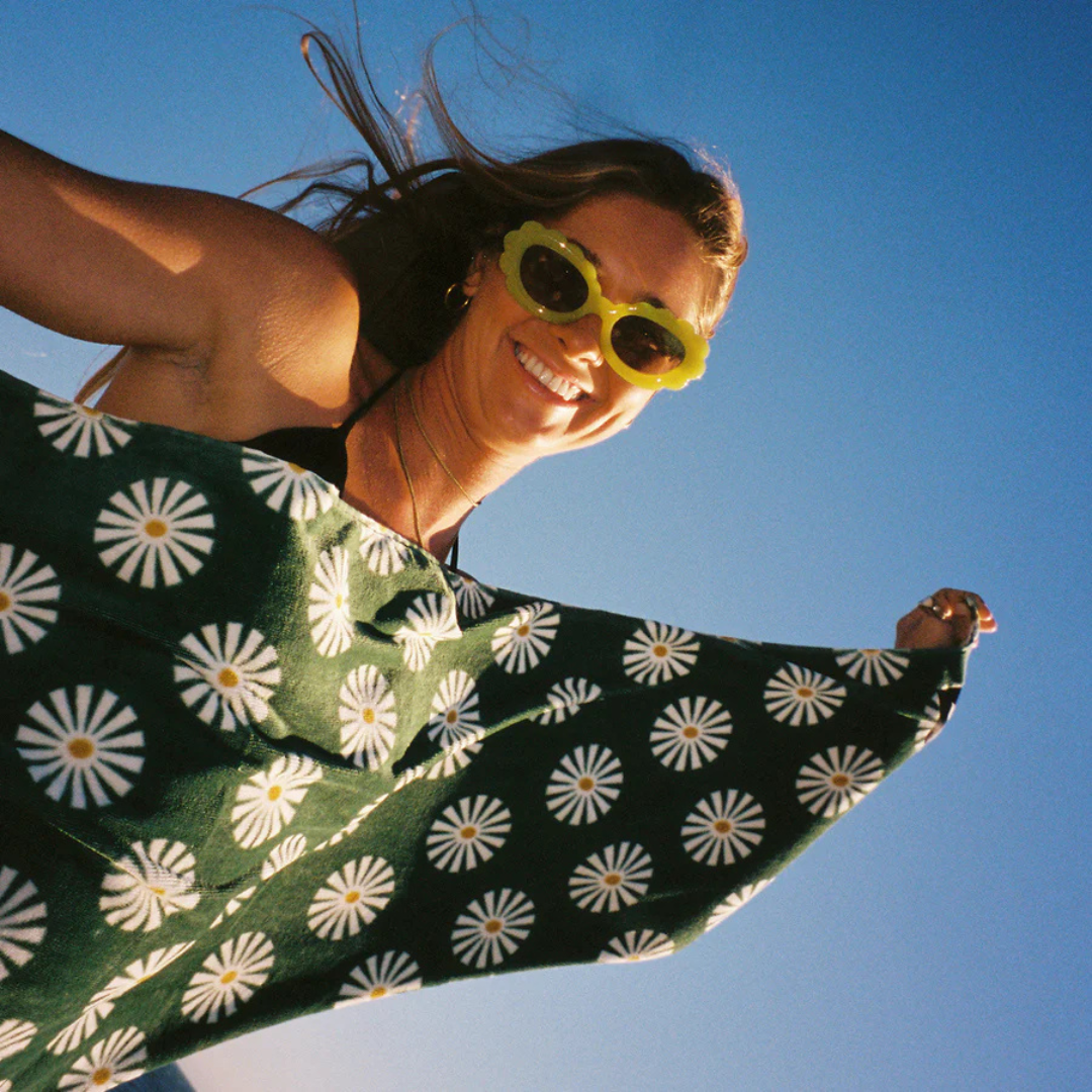 Velour Beach Towel - Green