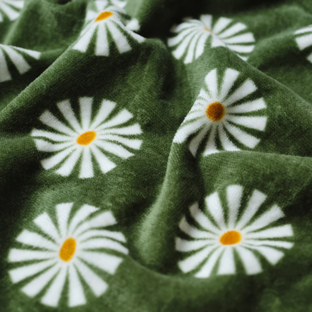 Velour Beach Towel - Green