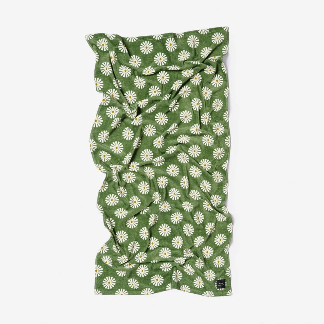 Velour Beach Towel - Green