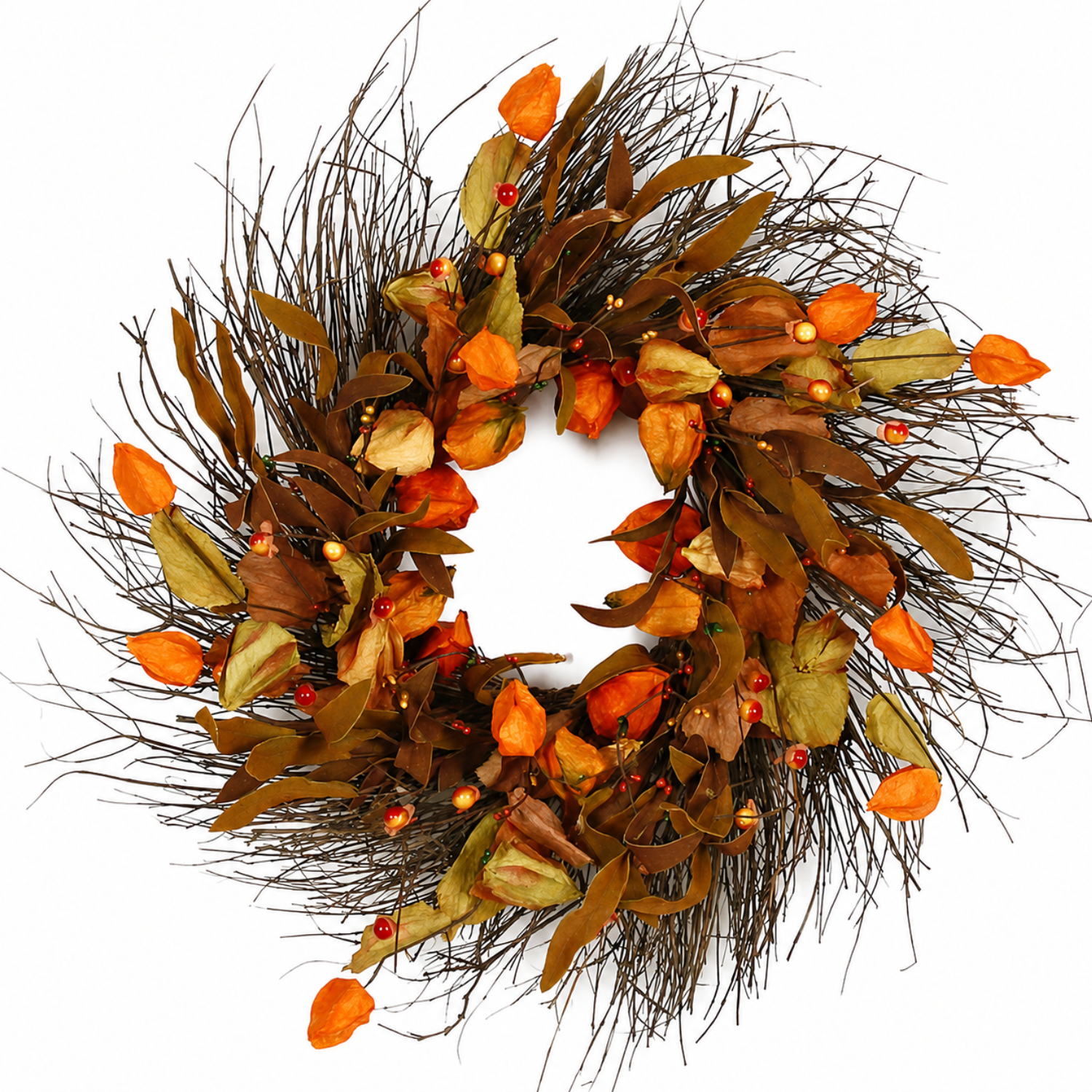 Artificial Rustic Woodland Bloom 20" Wreath