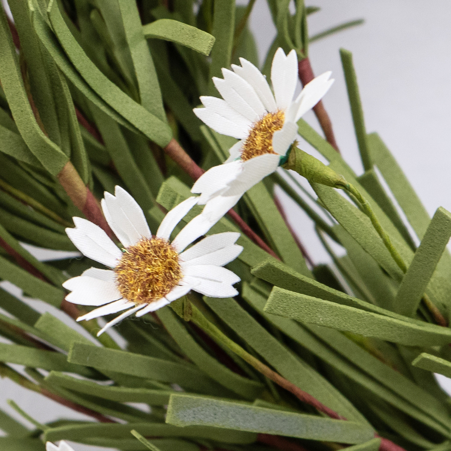 Artificial Rustic White Daisy 18" Wreath