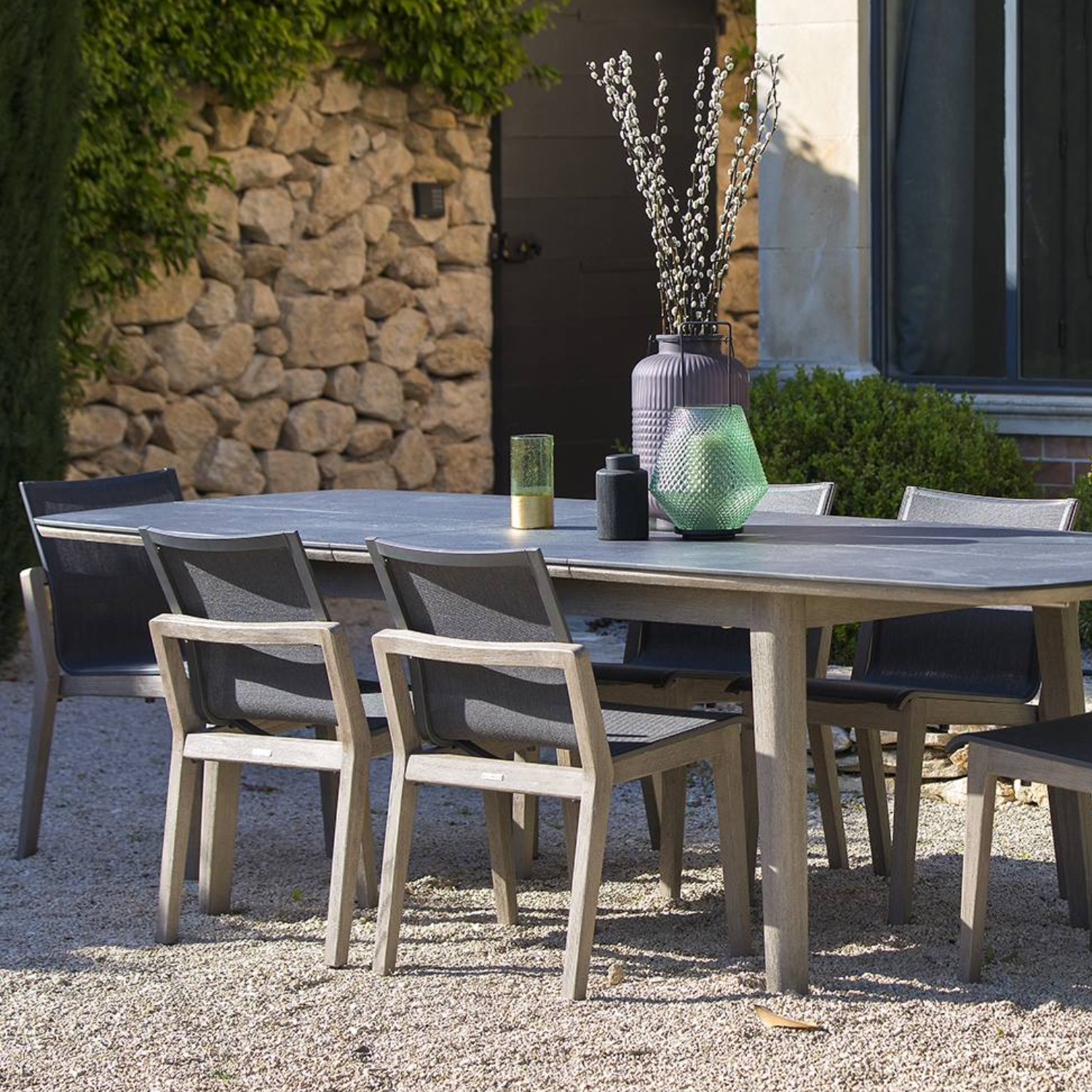 Copenhague Side Chair - Slate Grey