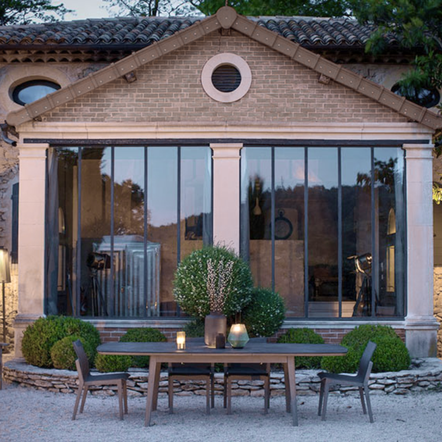 Copenhague Extension Dining Table - Slate Grey