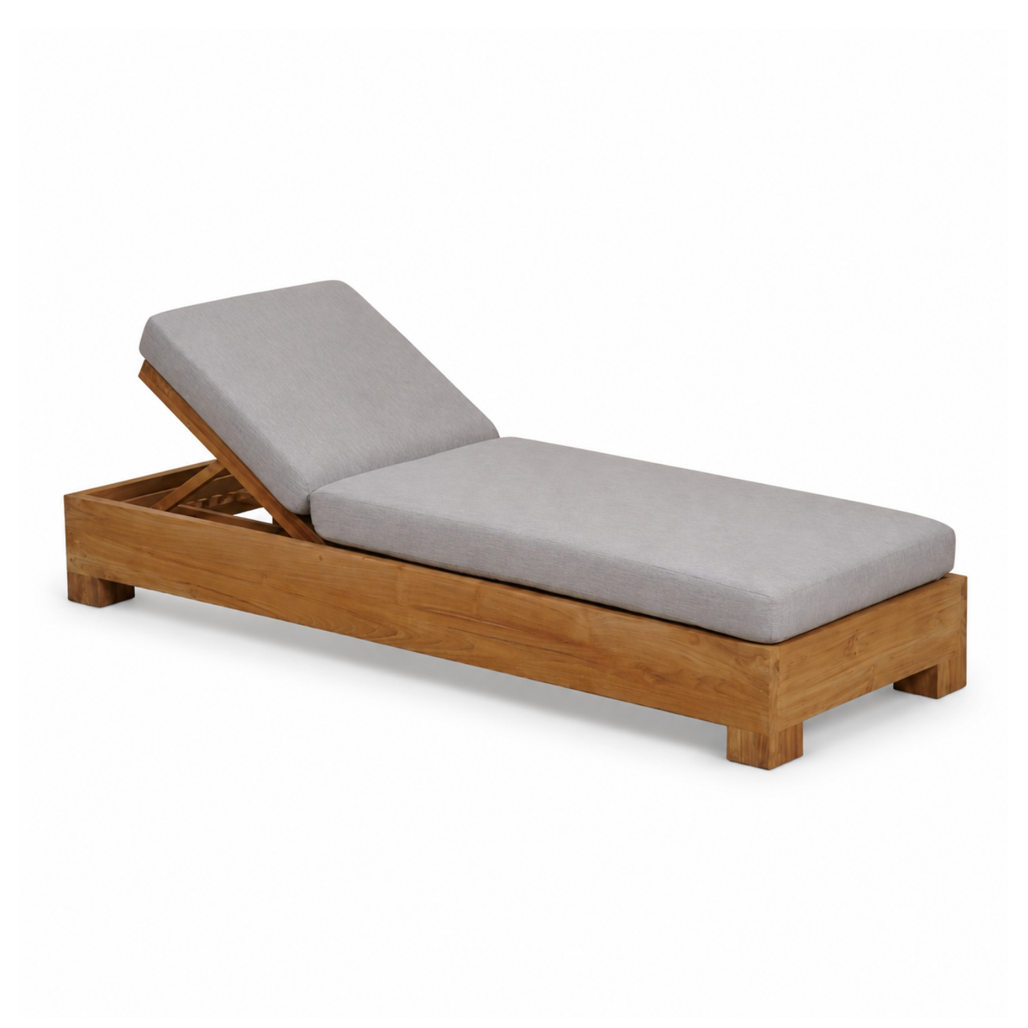 Huron Teak Chaise w/ Cushion
