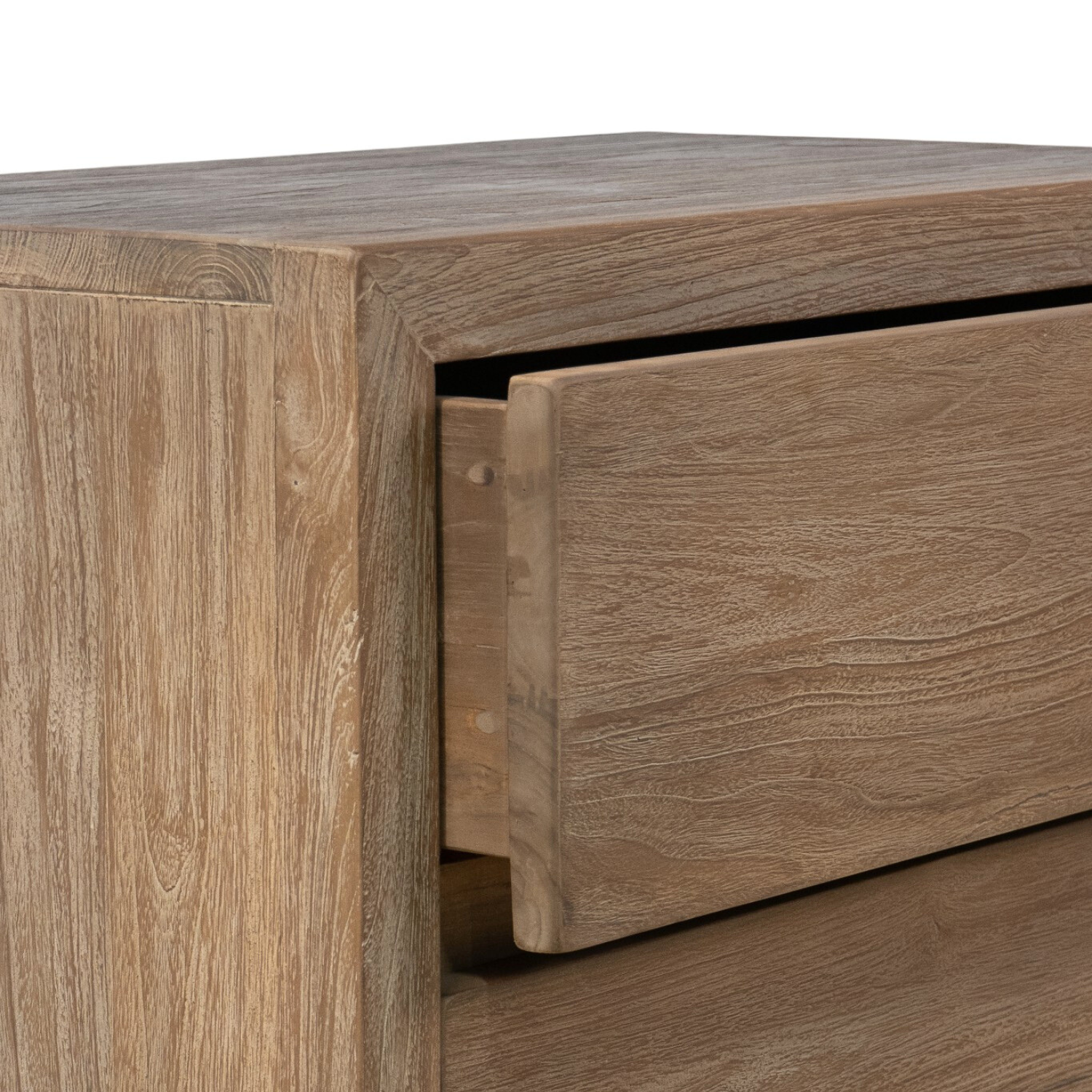 Dorval Weathered Wood Nightstand - Old Patine