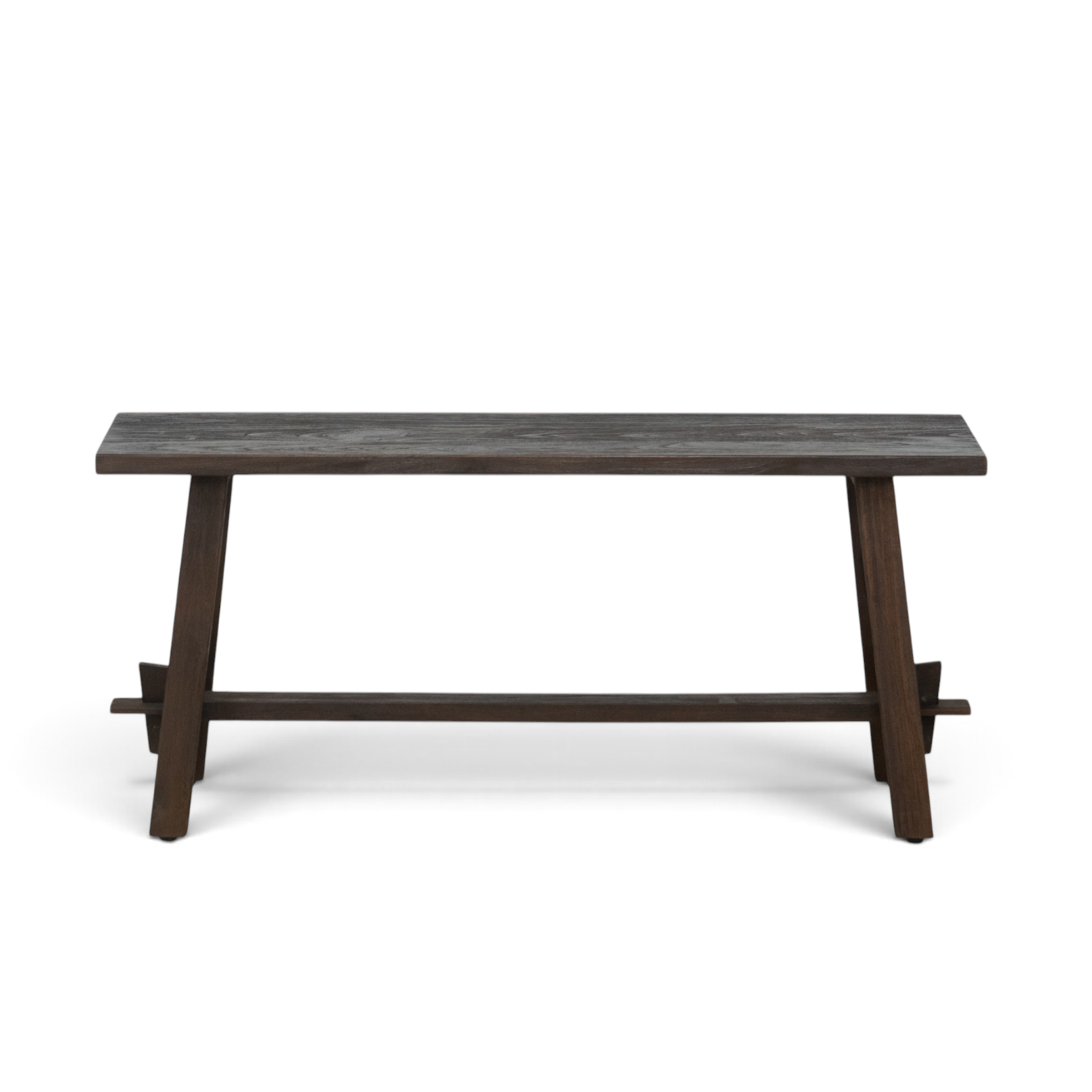 Dark Brown Farmhouse Bench