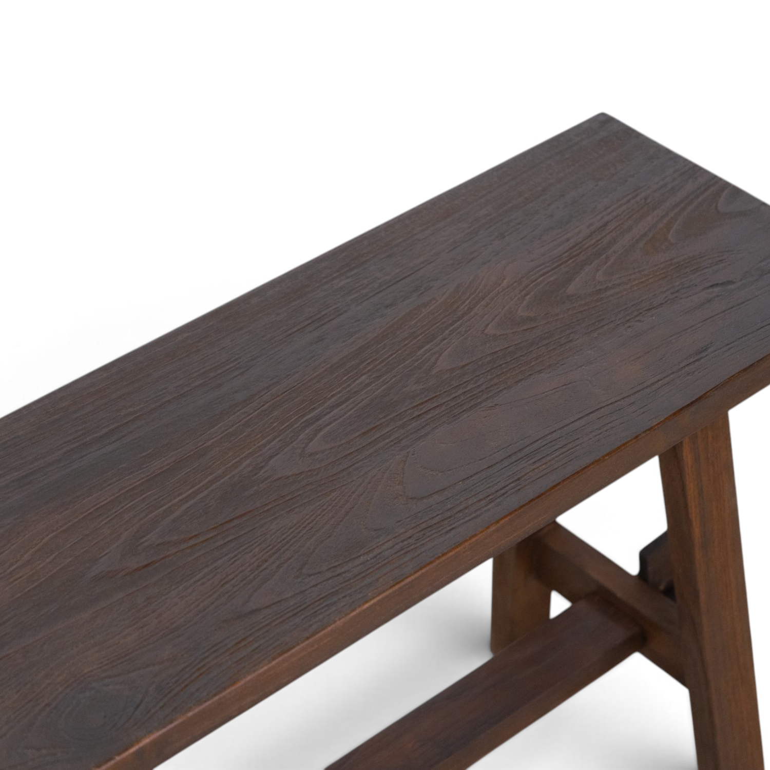 Dark Brown Farmhouse Bench