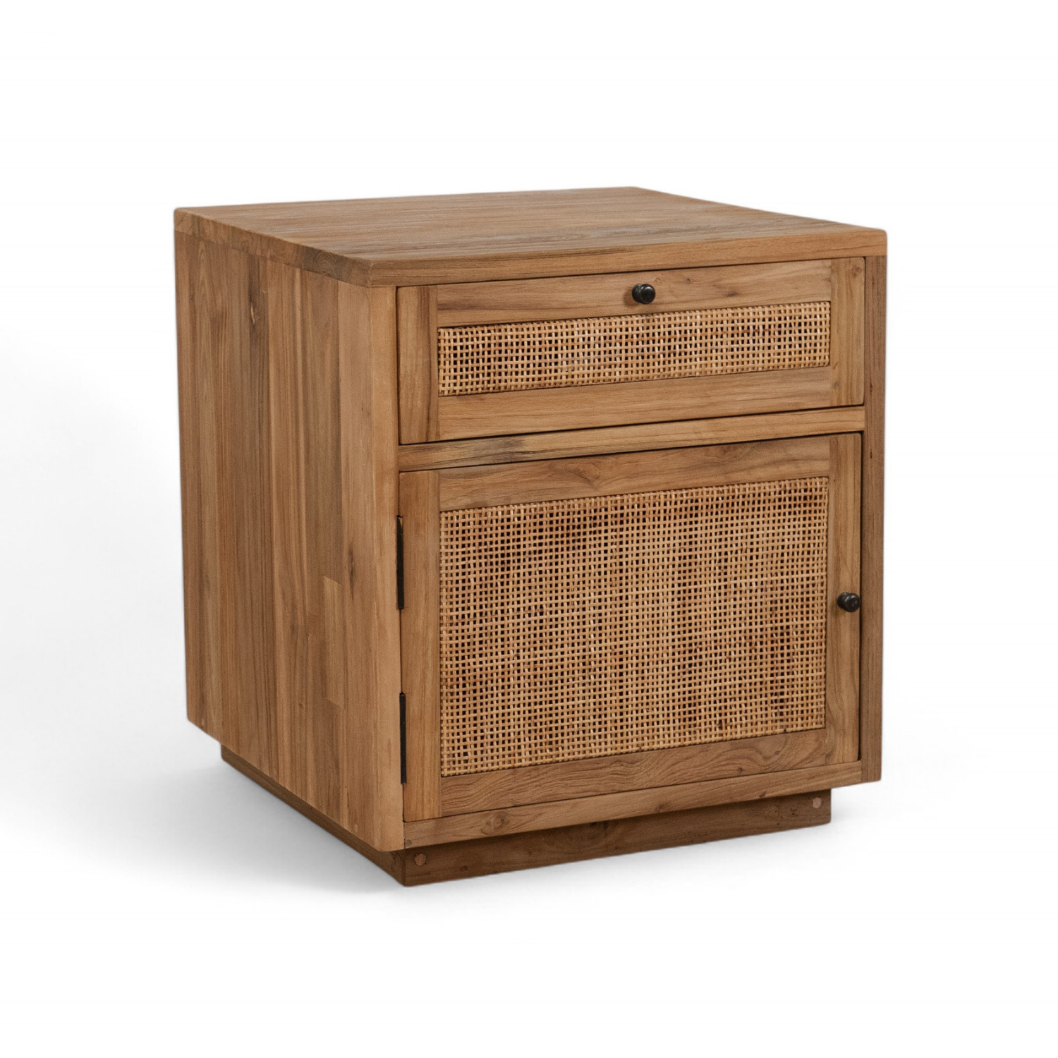 Cannes Rustic Teak Wood Side Table