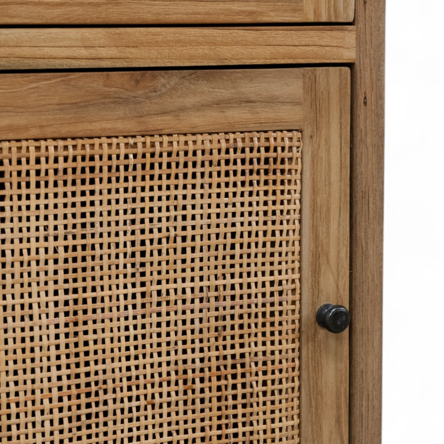 Cannes Rustic Teak Wood Side Table