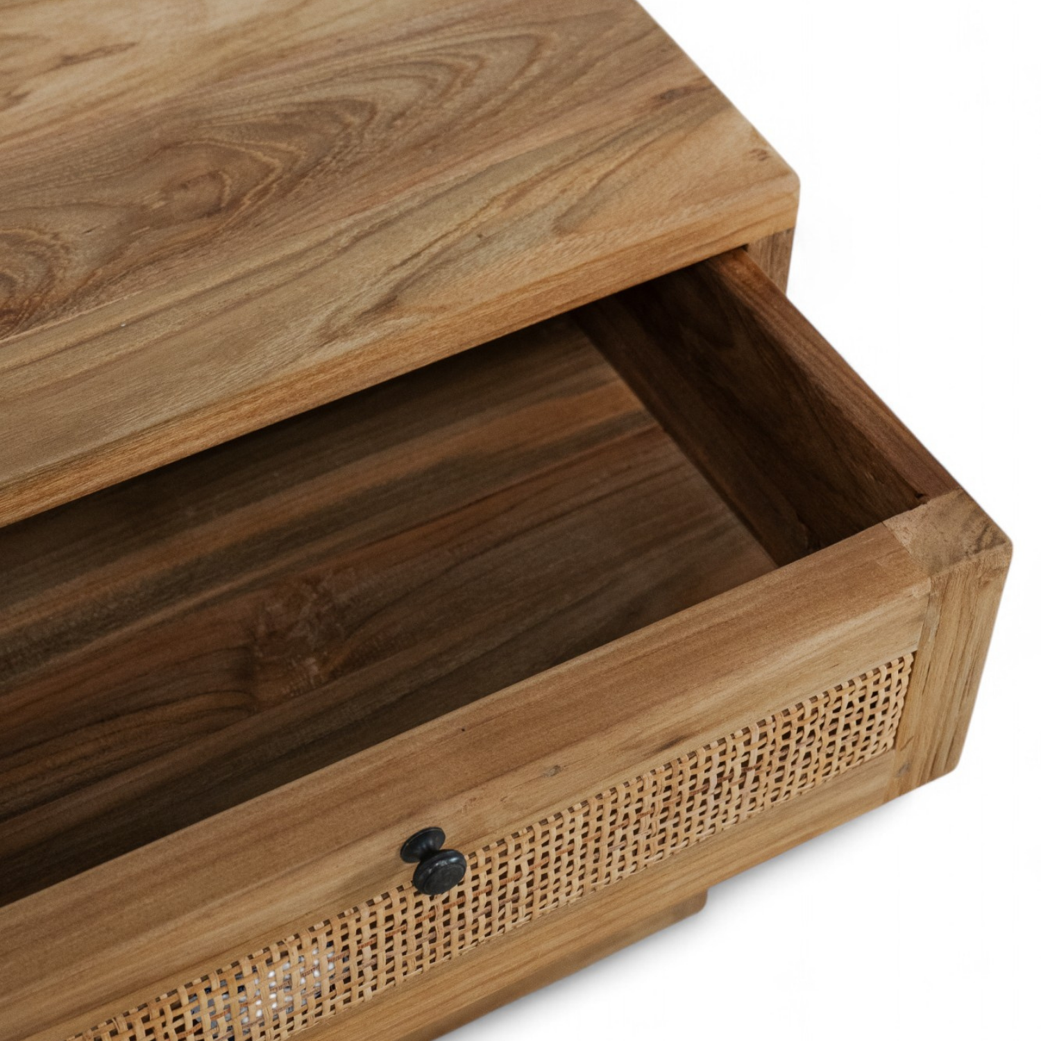 Cannes Rustic Teak Wood Side Table