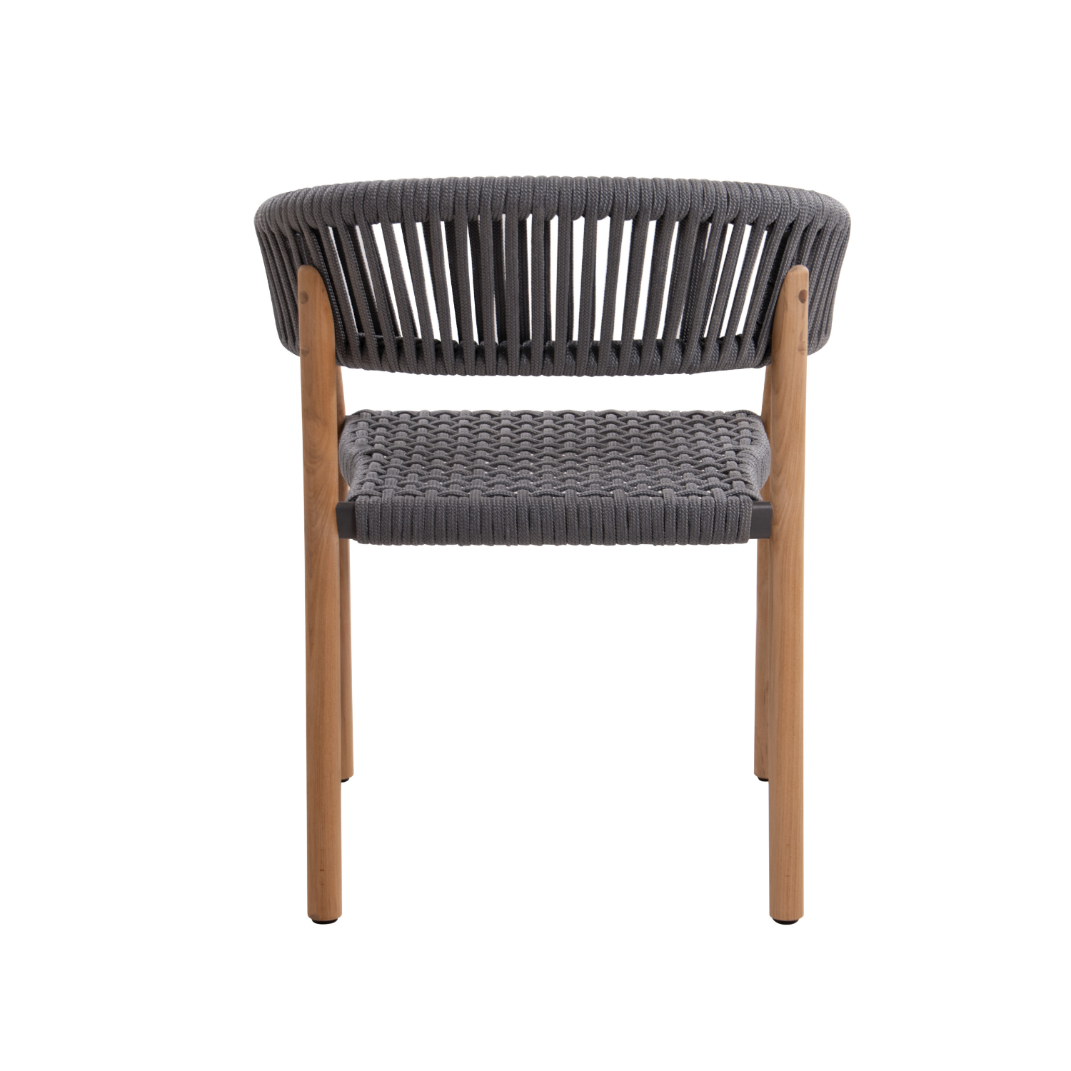Caledon Wide Rope Dining Chair - Anthracite