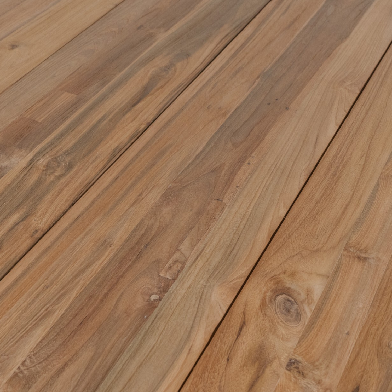 Largo Rustic Teak/Black 94" Rectangular Dining Table