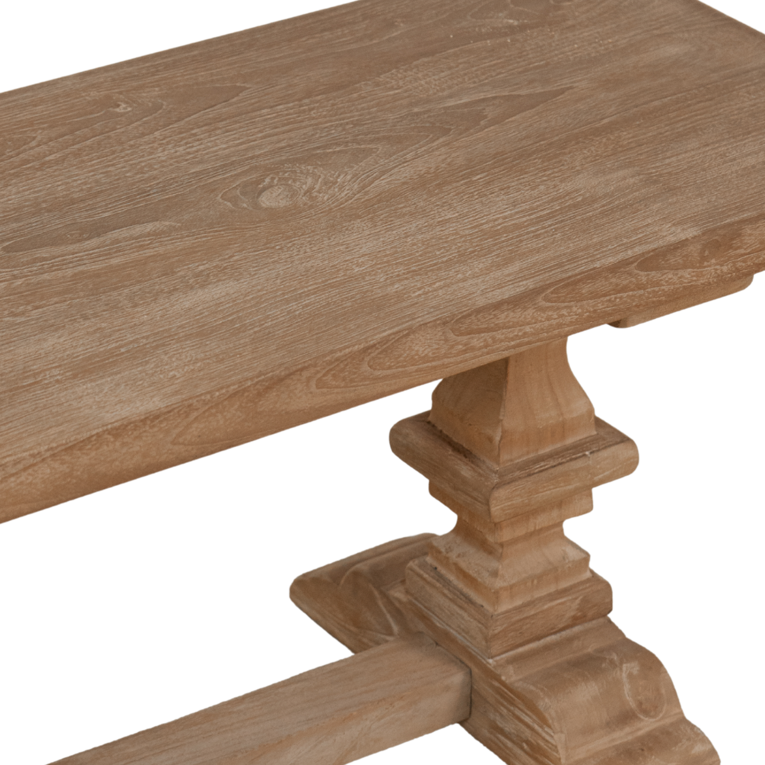 Mirabel 96" Teak Solid-Top 3pc Dining Set