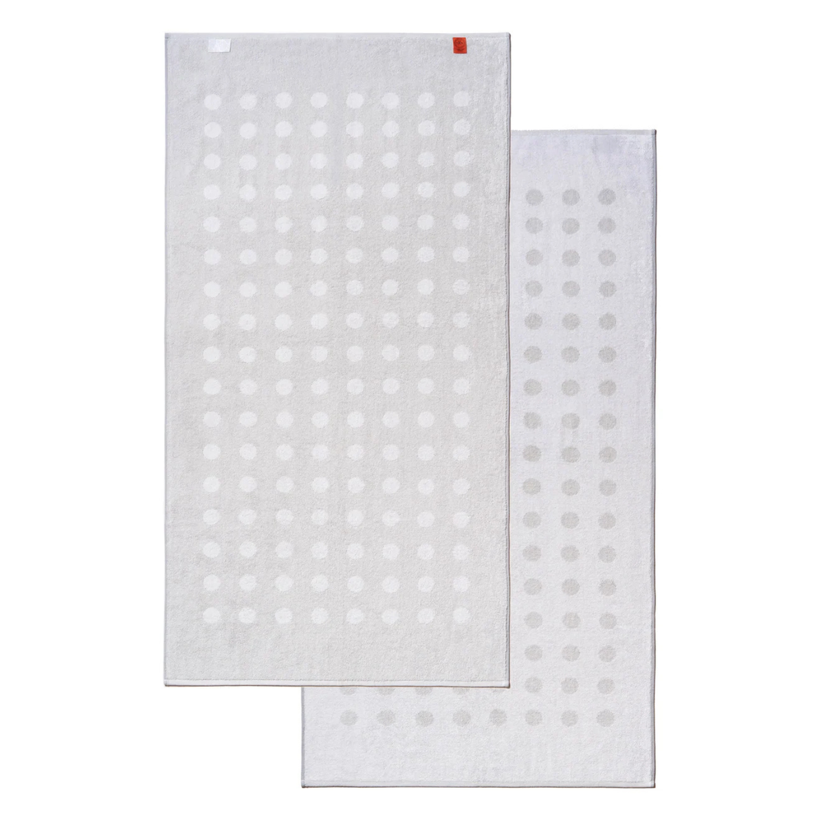 Dotty Cotton Bath Towel - White