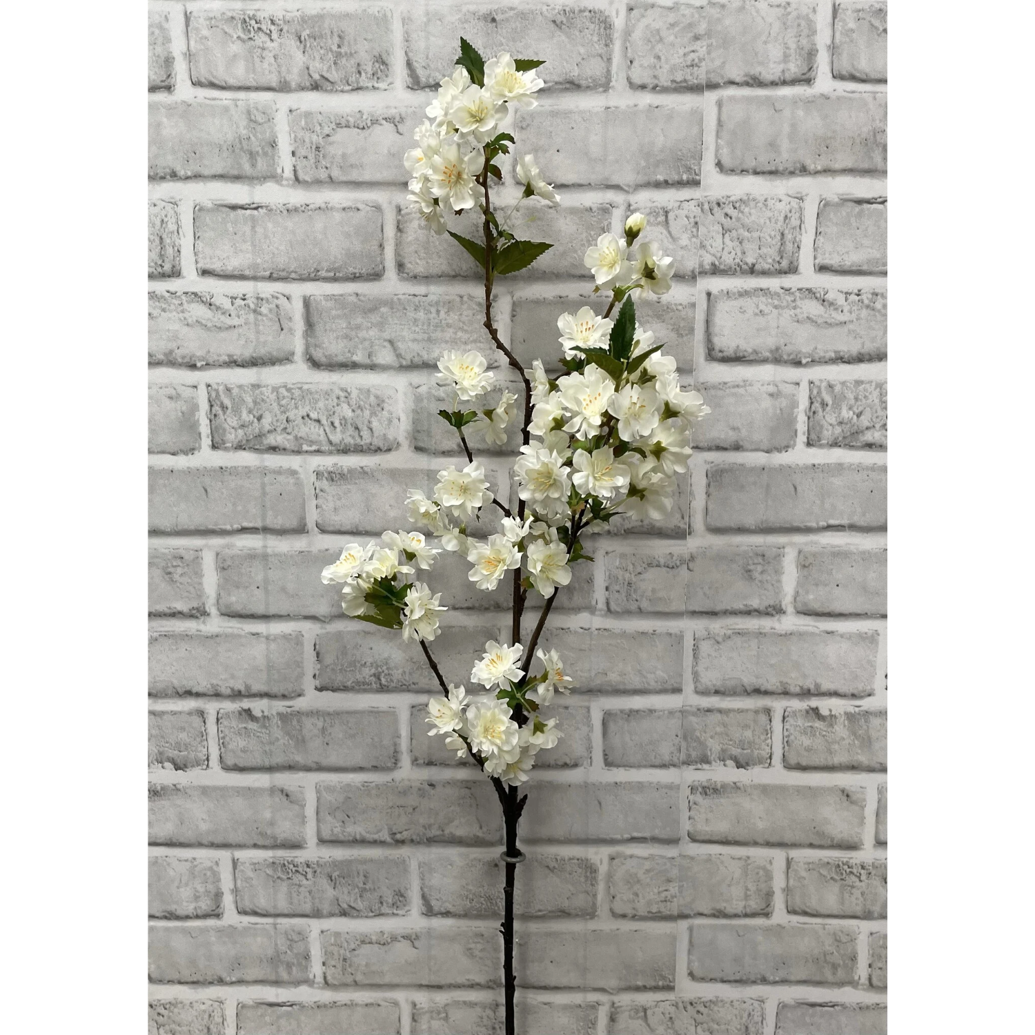 Artificial White Cherry Blossom Stem