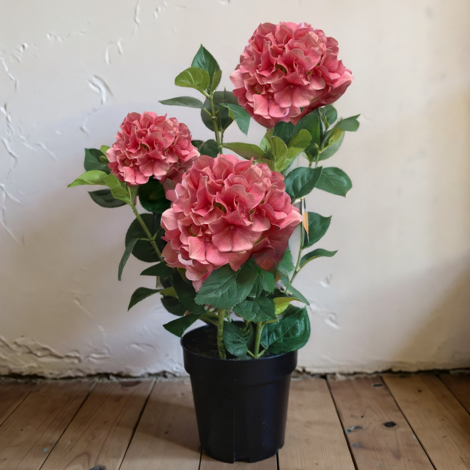 Artificial Fresh Touch Pink Potted Hydrangea
