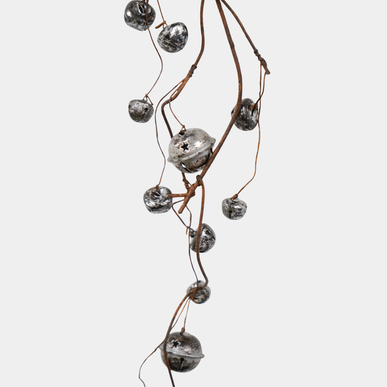 Jingle Bell 31" Garland - Pewter