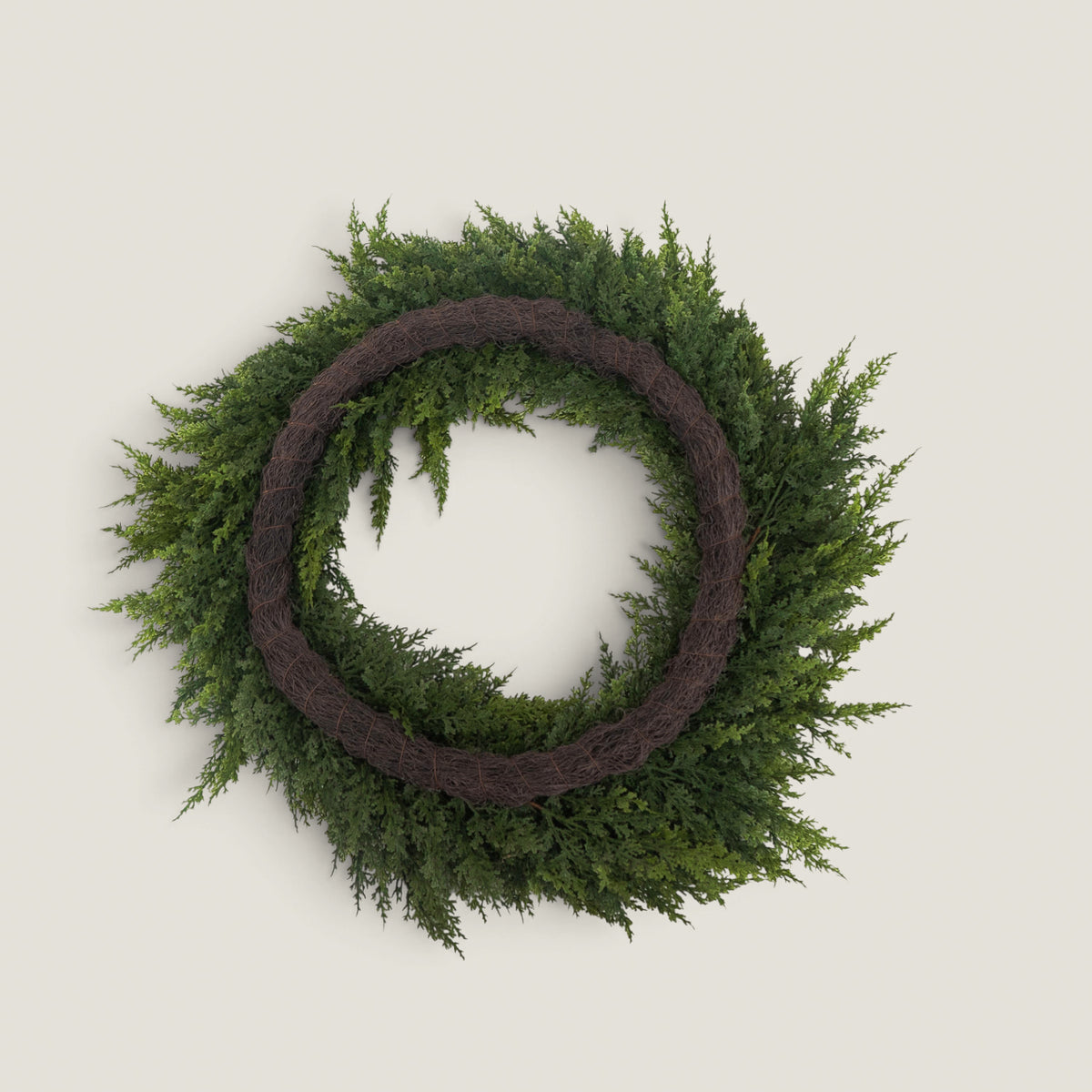 Artificial 29" Fresh Touch Cedar Wreath