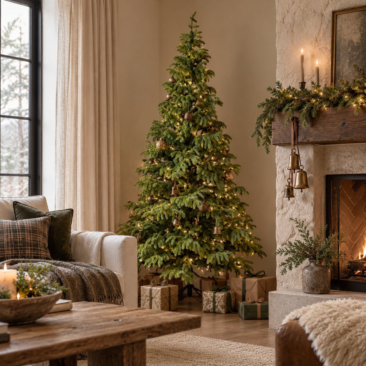 Artificial Fresh-Touch 7ft Spruce Pine Tree