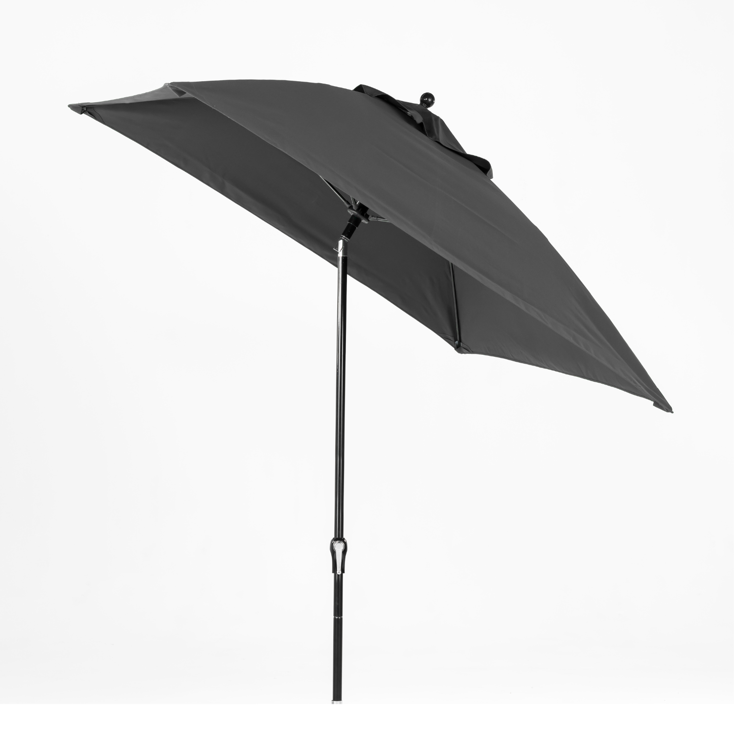 Fiberglass 7.5' Square Auto-Tilt Market Umbrella w/ Carbon Frame