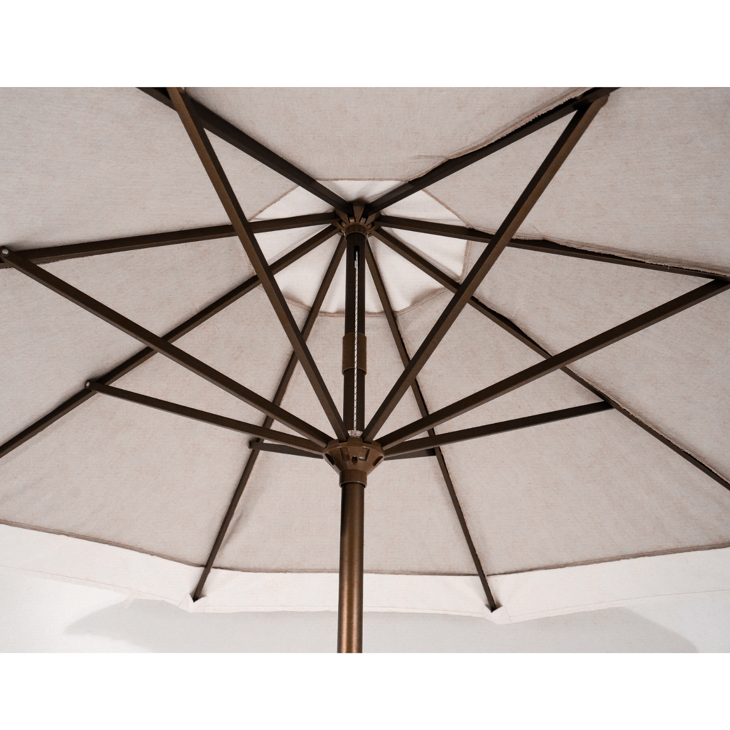 9' Champagne Two-Tone Market Umbrella