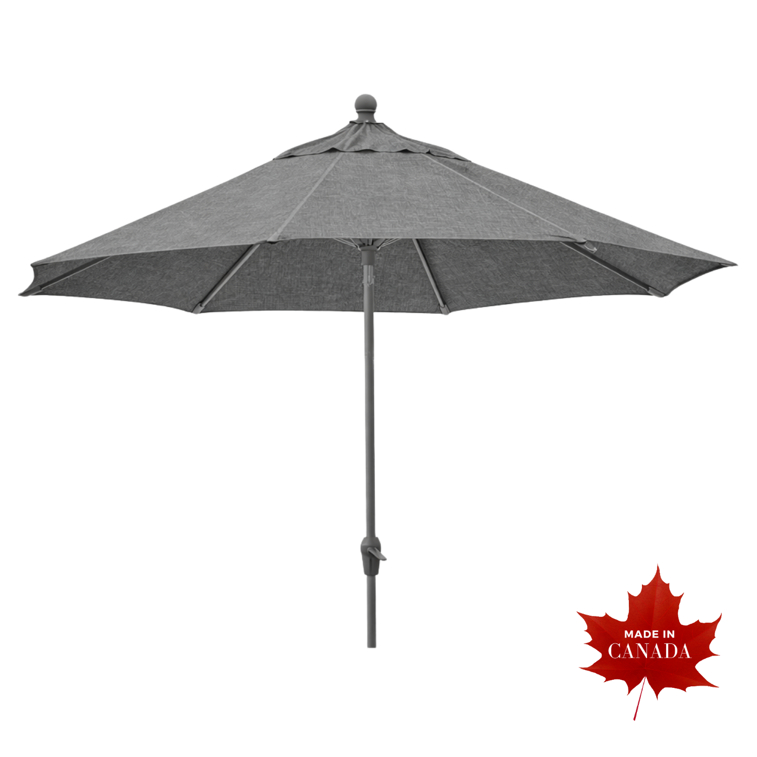 9' Pewter Market Umbrella