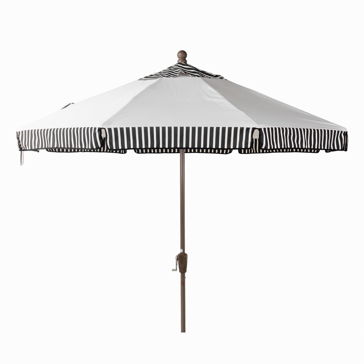 9' Octagon Auto Tilt Market Umbrella w/ Valance - Canvas Natural