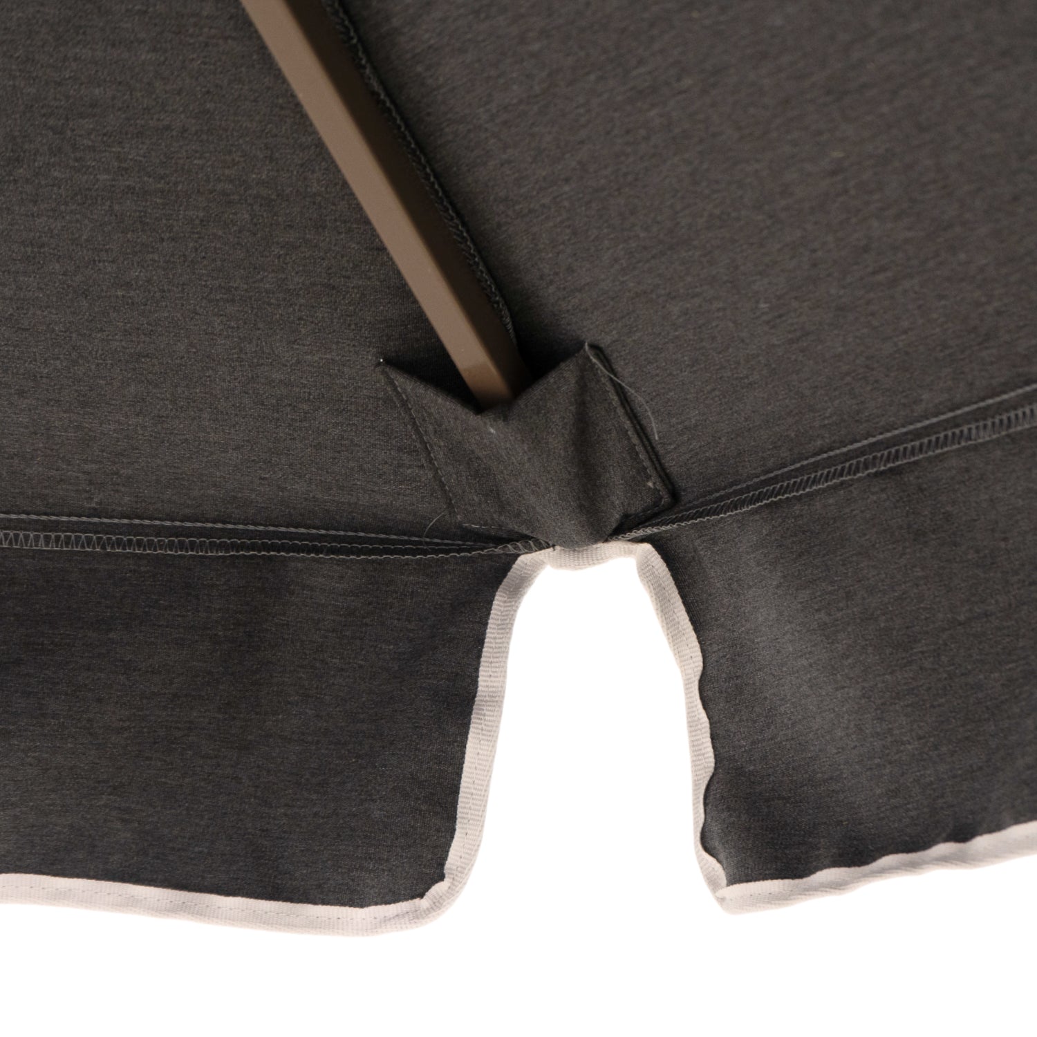 9' Octagon Auto Tilt Market Umbrella w/ Valance - Pebble Grey