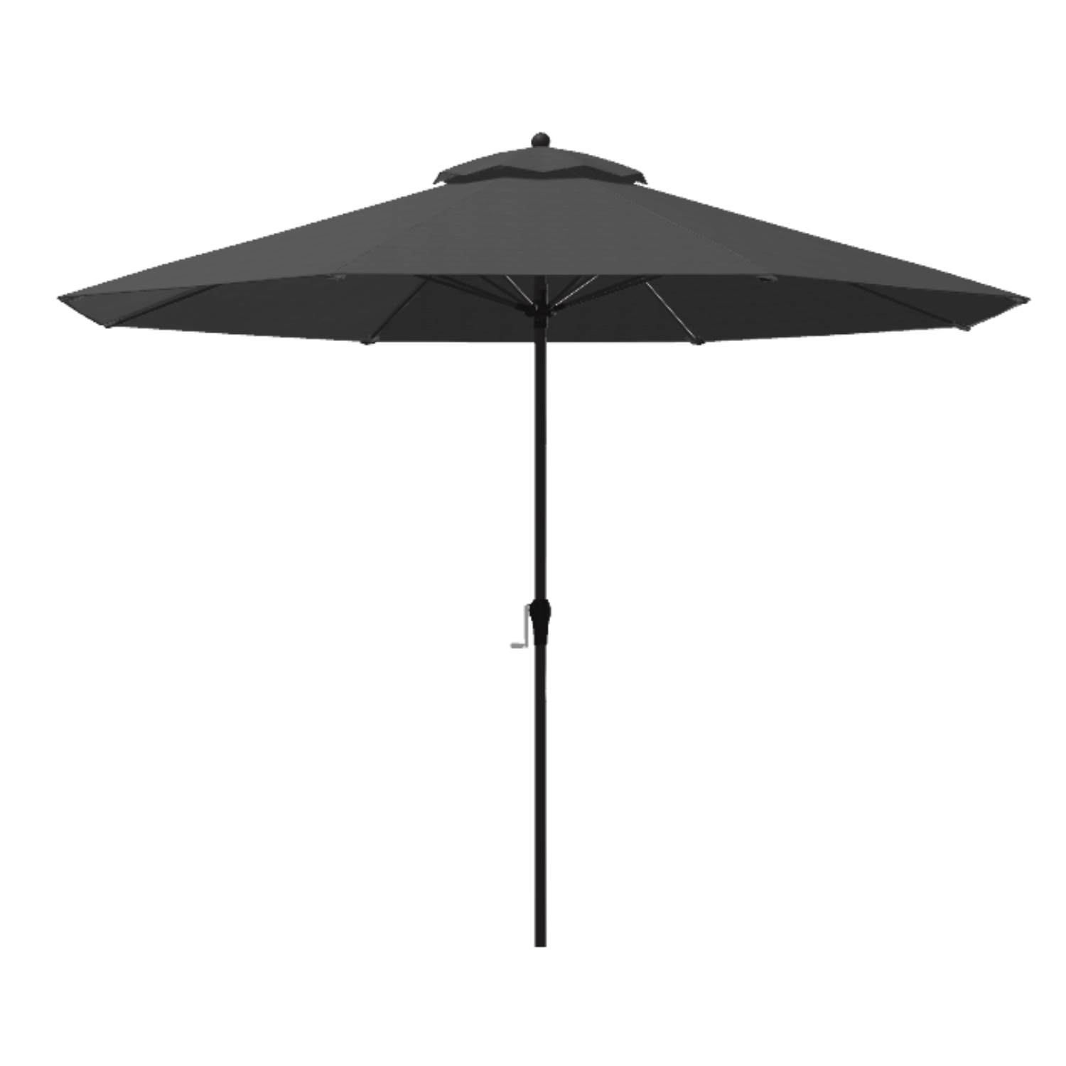 Fiberglass 11' Octagon Auto-Tilt Market Umbrella w/ Carbon Frame