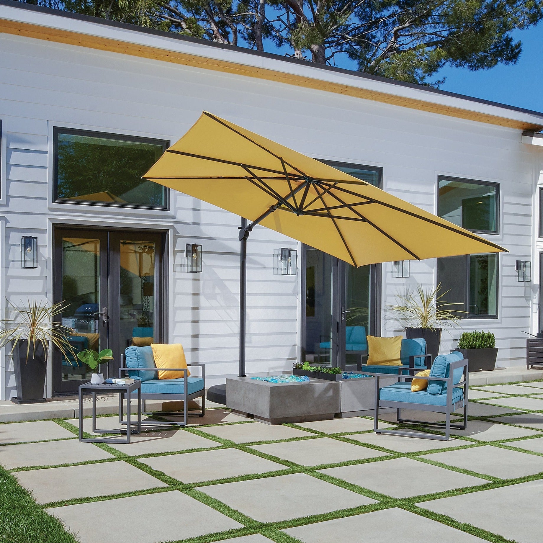 10' Square Cantilever Umbrella