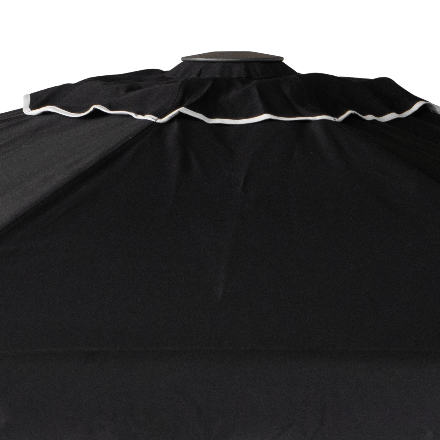 Libra 8' Octagon Market Umbrella with Wave Valance - Graphite Frame