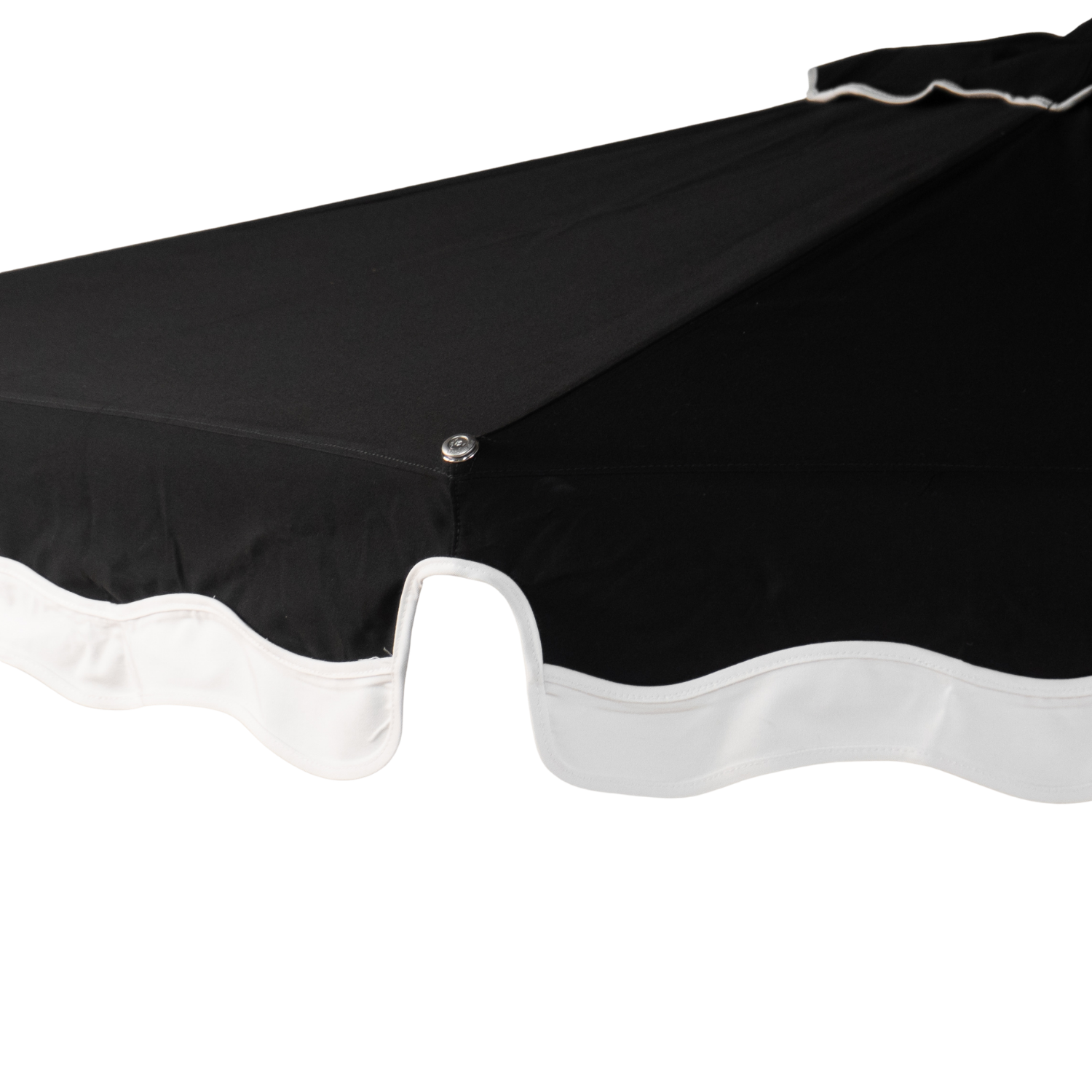Libra 8' Octagon Market Umbrella with Wave Valance - Graphite Frame