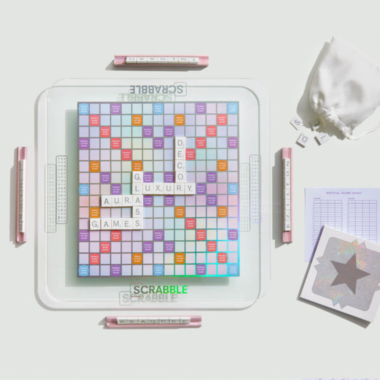 Scrabble Prism Glass Board Game
