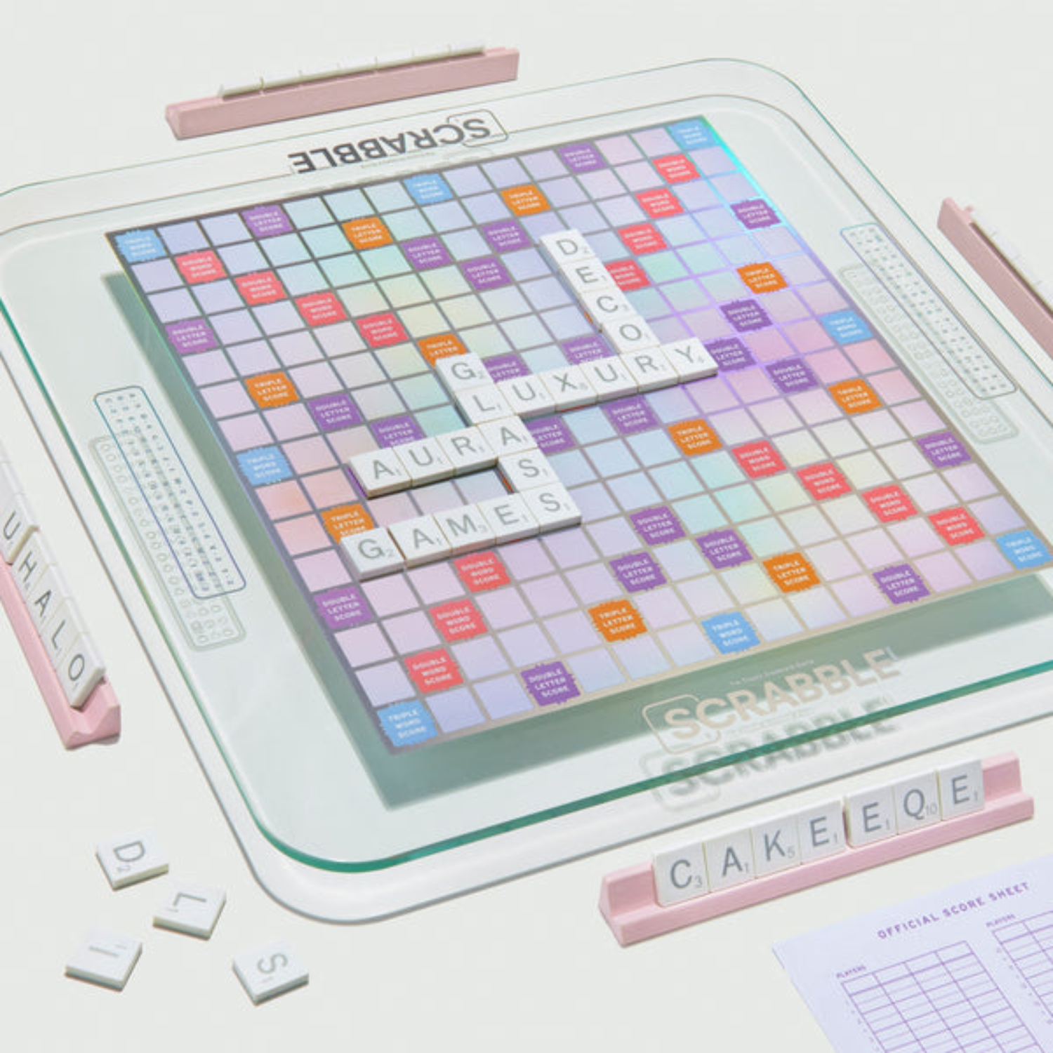Scrabble Prism Glass Board Game