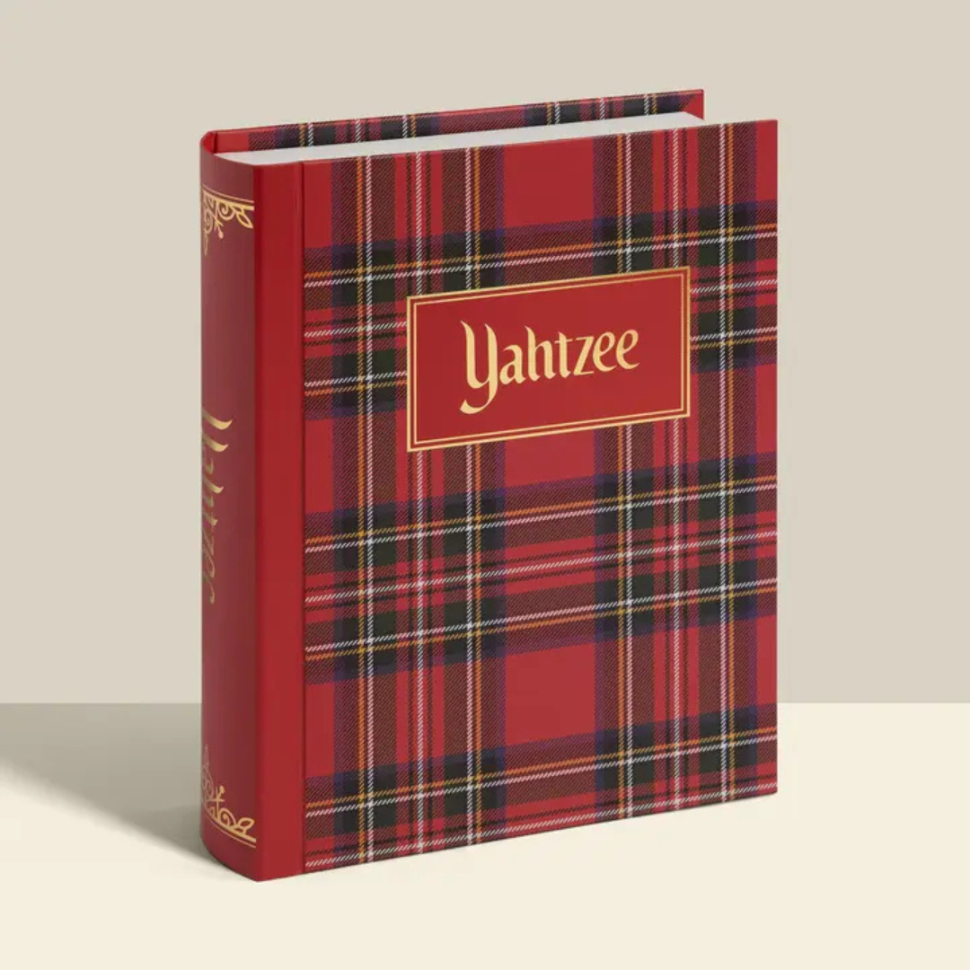 Yahtzee Bookshelf Board Game - Holiday Plaid