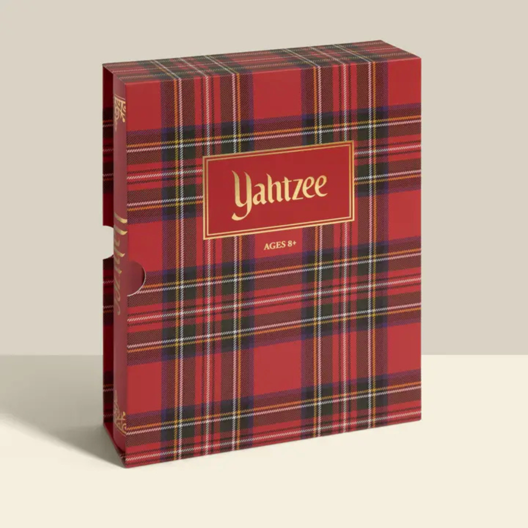 Yahtzee Bookshelf Board Game - Holiday Plaid