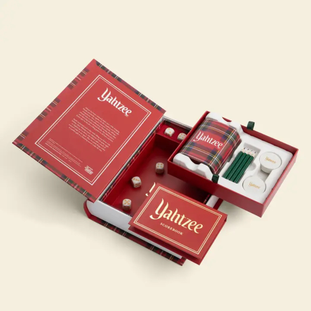 Yahtzee Bookshelf Board Game - Holiday Plaid
