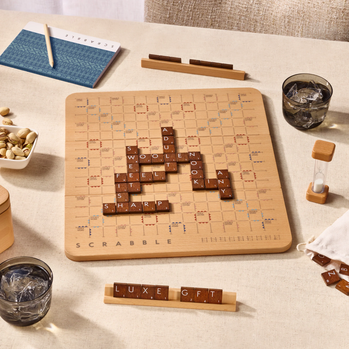 Scrabble Nordic Wood Board Game