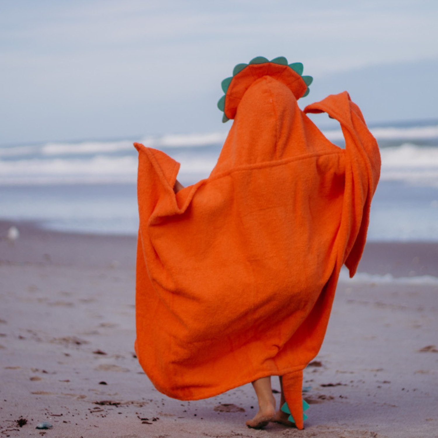 Dino Power Kids Hooded Cotton Towel (2-8 YRS)