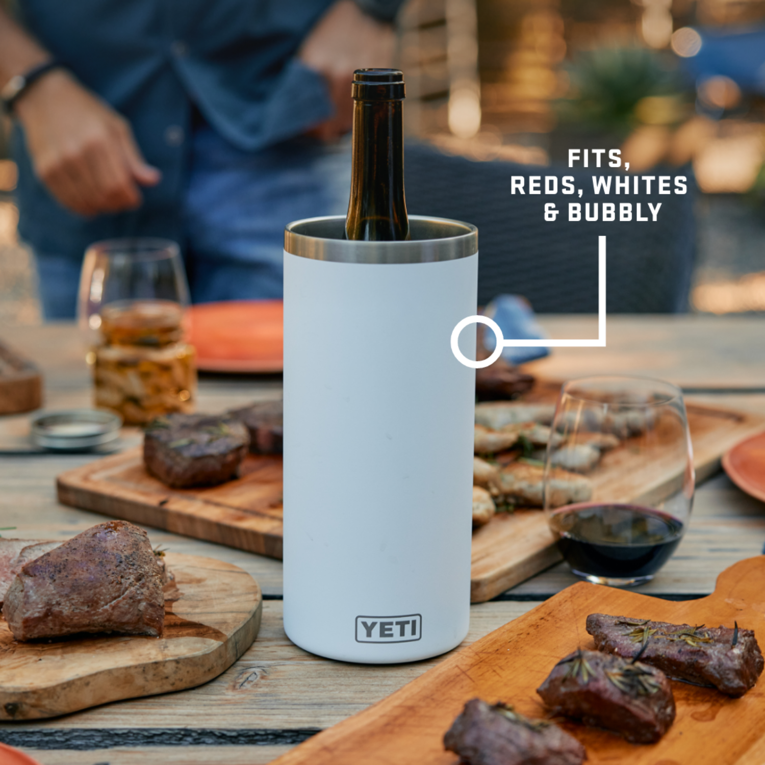Yeti Rambler Wine Chiller White
