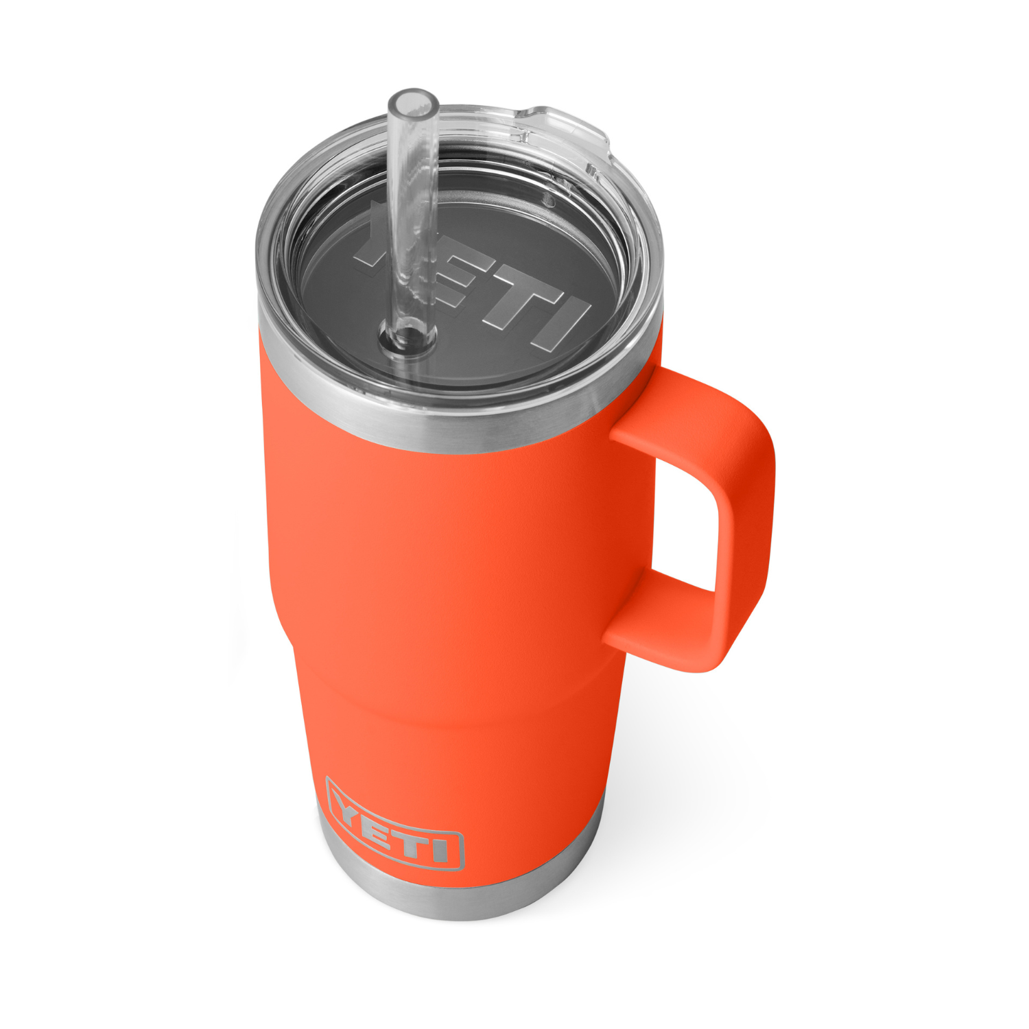 Yeti 25oz Rambler w/Straw - Papaya
