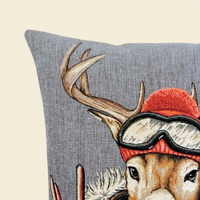 Woven Alpine Stag Toss Pillow