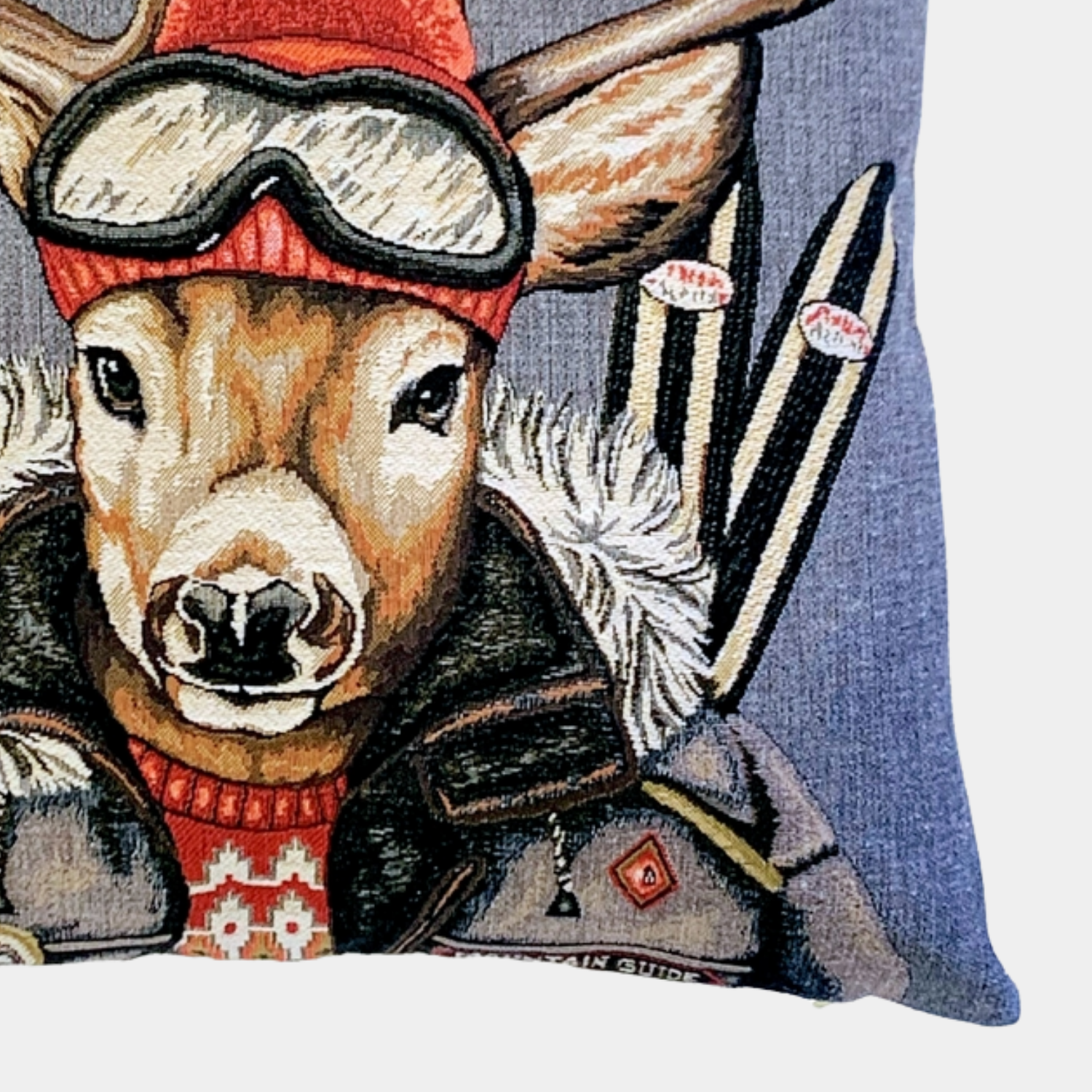 Woven Alpine Stag Toss Pillow