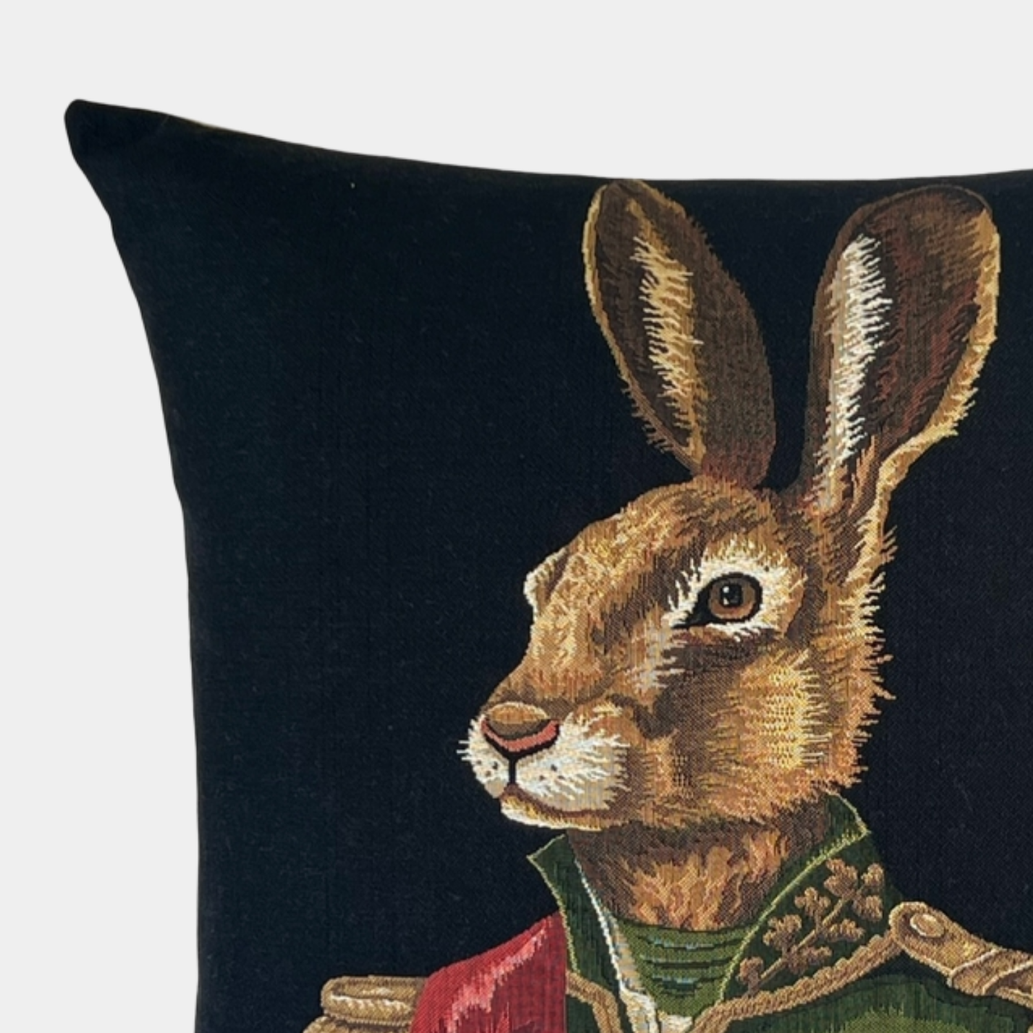 Woven Noble Hare Toss Pillow