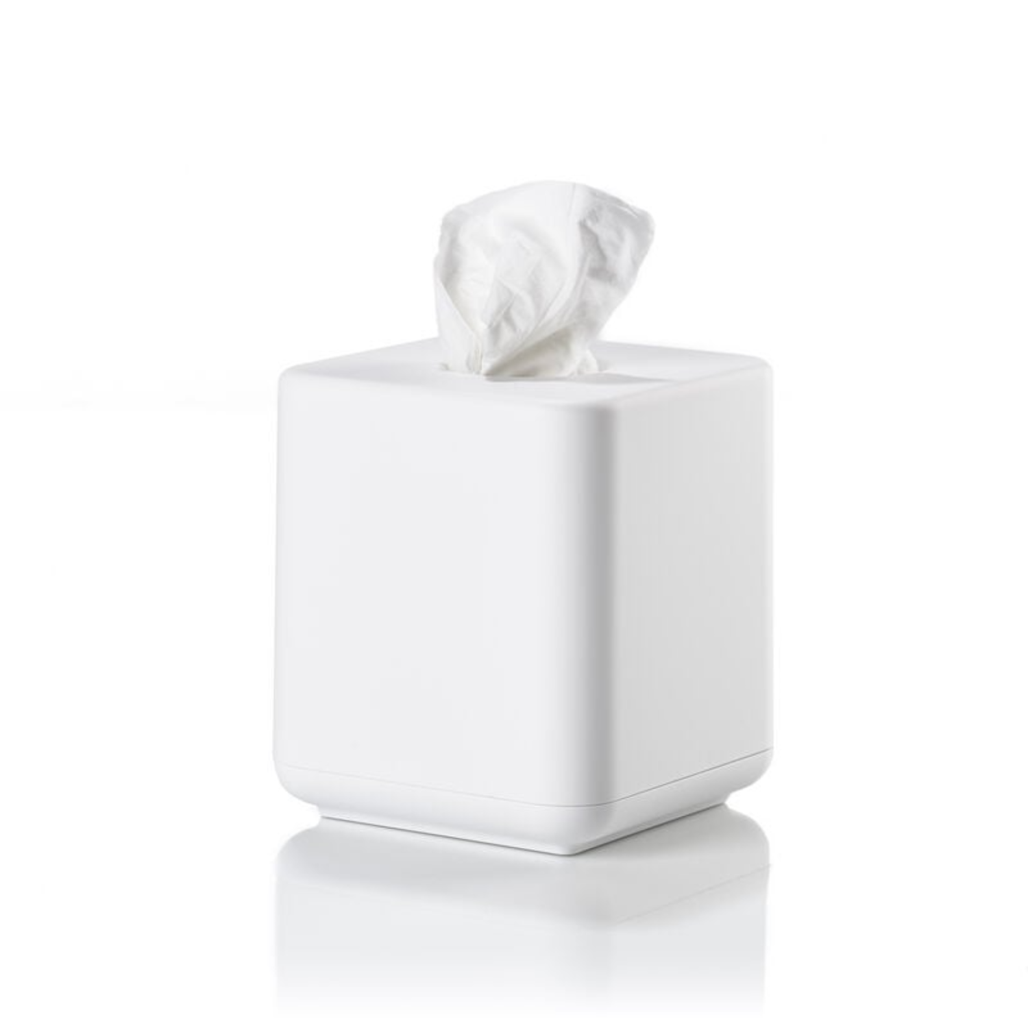 Ribe Square Tissue Box - White