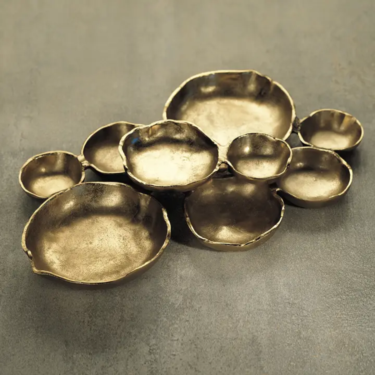 Cluster Dark Gold Decorative Bowls