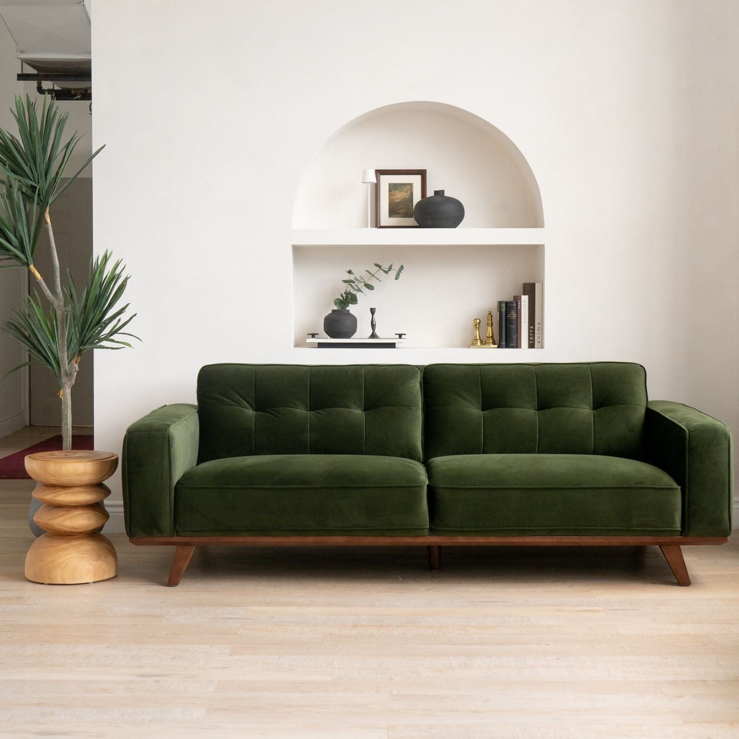 Harbord Sofa - Olive Green Velvet