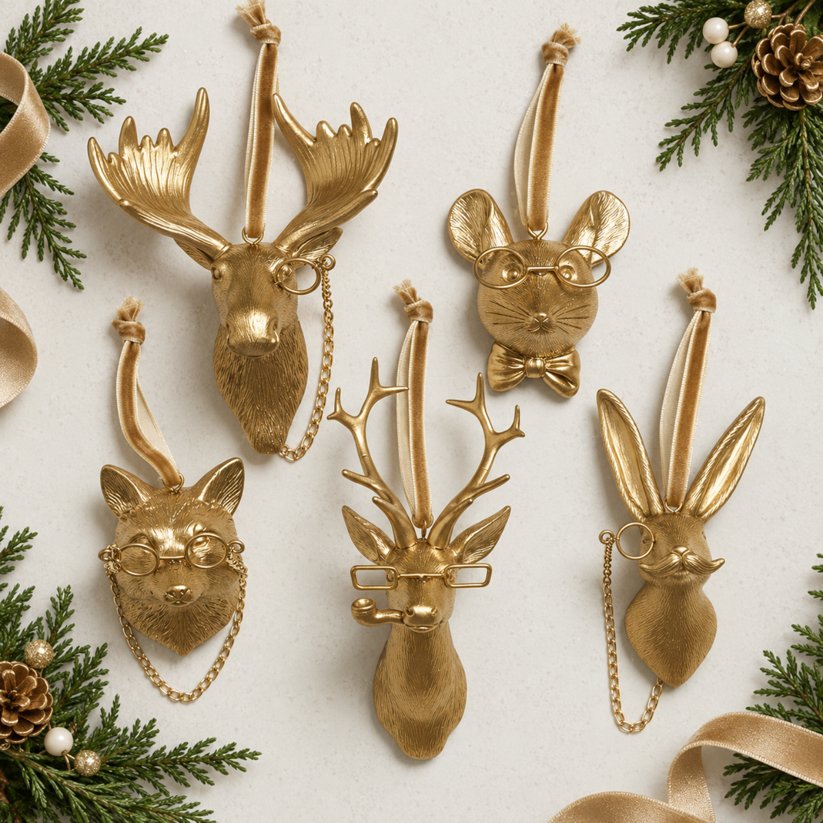 Wild About Woodland Holiday Ornaments (Set of 5)